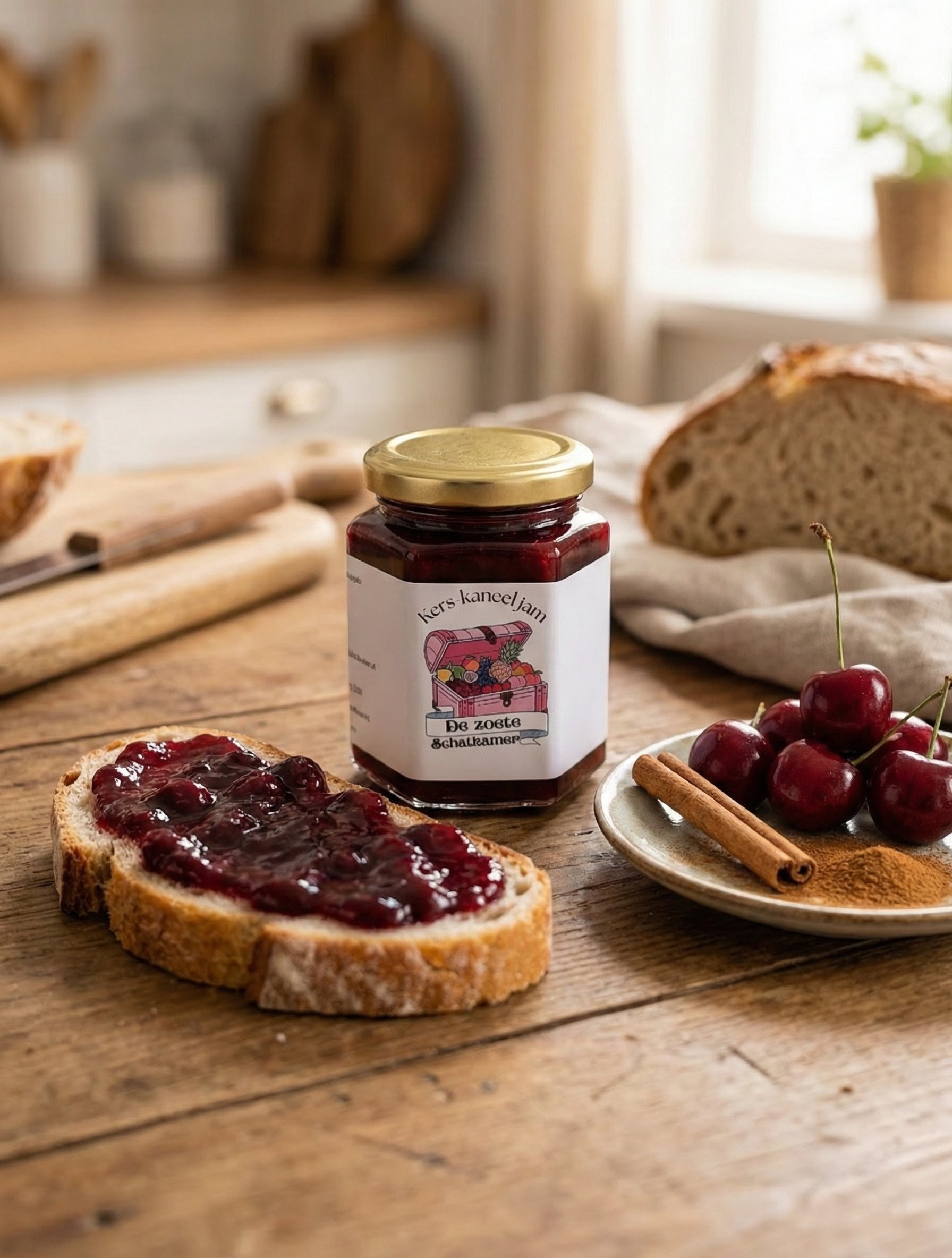 Kers-kaneel jam