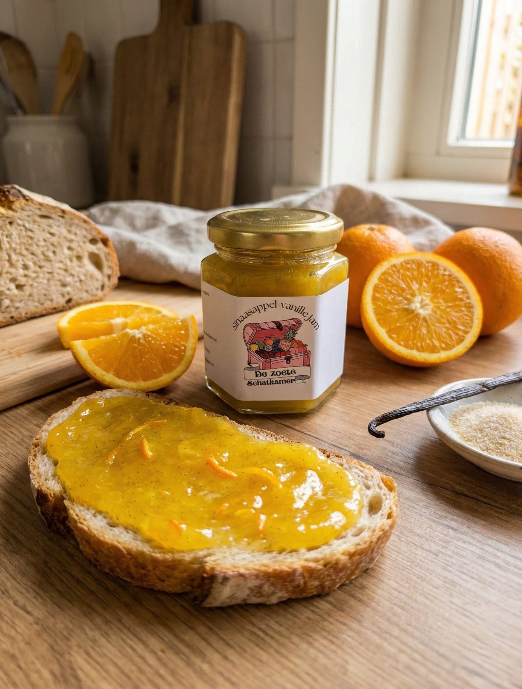 Sinaasappel-vanille jam