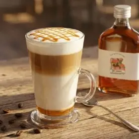De klassieke karamel macchiato