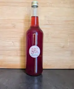 Fles aardbei-munt siroop
